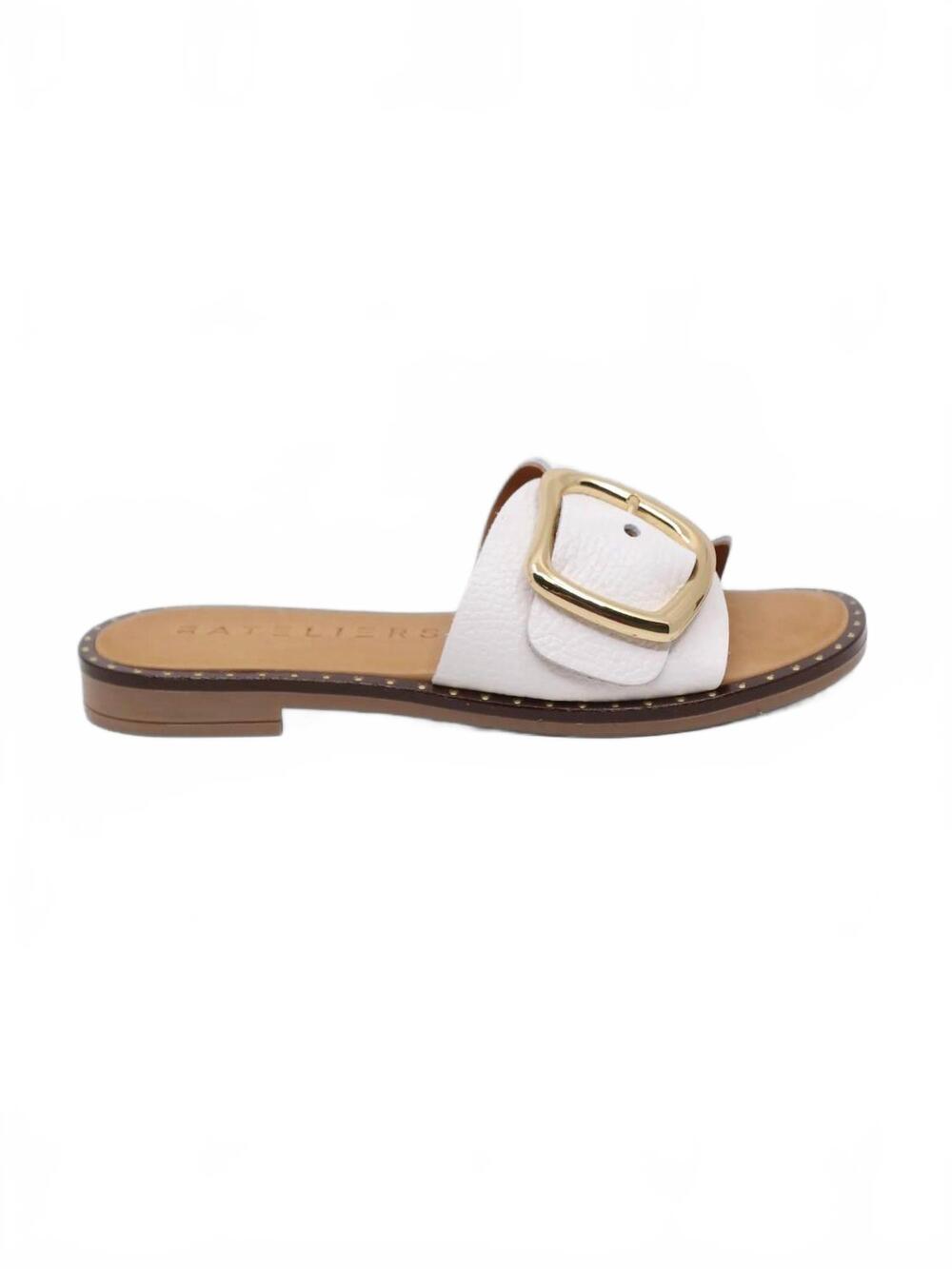 NEW ATELIERS women's bali sandals in white